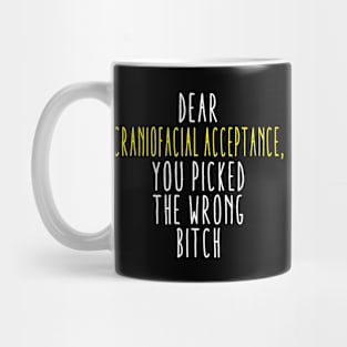 Dear Craniofacial Acceptance You Picked The Wrong Bitch Mug